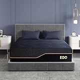 EGOHOME 14 Inch King Size Memory Foam Mattress for Back Pain, Cooling Gel Mattress Bed in a Box, Made in USA, CertiPUR-US Certified, Therapeutic Medium Mattress, 76x80x14 Black