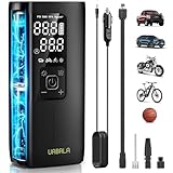 Tire Inflator Portable Air Compressor 20000mAh & 12V DC Air Pump for Car, 3X Faster Cordless Tire Pump for Car, Bicycle, Motorcycle, Ball, with Tire Pressure Gauge (2024 New Upgraded
