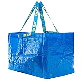 IKEA 172.283.40 Frakta Shopping Bag, Large, Blue, Set of 10