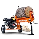 SuperHandy Log Splitter, 20 Ton, Gas Powered 7 HP Engine, Automatic Wood Splitting Wedge Machine, Commercial Quality for Fireplace Burning firewood Supply