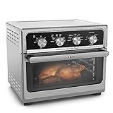 T-fal 9 in 1 Toaster Oven Air Fryer Combo Stainless Steel Convection Countertop Oven, Fast Heatup, 7 Pound Chicken Capacity, Extra Crispy Results, Toast, Bake, Air Fry, Reheat, Broil
