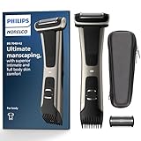 Philips Norelco Bodygroom Series 7000 Showerproof Body & Manscaping Trimmer & Shaver with case and replacement head for above and below The belt, BG7040/42