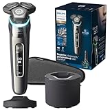 Philips Norelco Shaver Series 9000, Wet and Dry Electric Shaver, with Lift & Cut Shaving System and SenseIQ Technology, Pop-up Trimmer, Cleaning Pod, Charging Stand and Travel Case, Model S9987/85