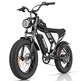 Ridstar Electric Motorcycles for Adults, 1000W 15AH 25MPH Max 35Miles Ebike,20'' Fat Tire Dirt Bike, Bicicleta electrica para adultos UL2849
