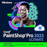 Corel PaintShop Pro 2023 Ultimate | Powerful Photo Editing & Graphic Design Software + Creative Suite | Amazon Exclusive ParticleShop + 5 Brush Starter Pack [PC Download]