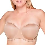 ThirdLove Classic Strapless Bra, Underwire, High Support, Removable Straps & No-Slip Silicone Grip, Supportive Bras for Women Taupe