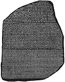NileCart Egyptian Rosetta Stone Highly Detailed Scaled Replica 12 in. Wall Plaque. Made in Egypt