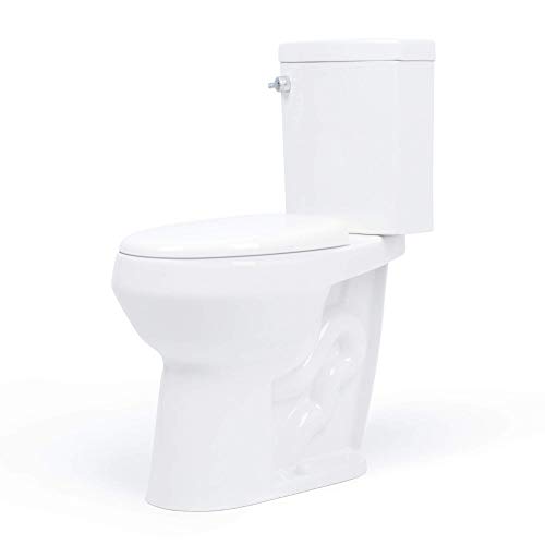 20 Inch Extra Tall Toilet. Convenient Height Bowl Taller Than Ada Comfort Height. Dual Flush, Slow Close Seat, New Handle