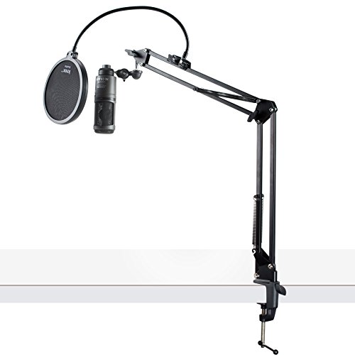 Audio Technica At2020usb+ Condenser Usb Microphone W/knox Pop Filter & Boom Arm