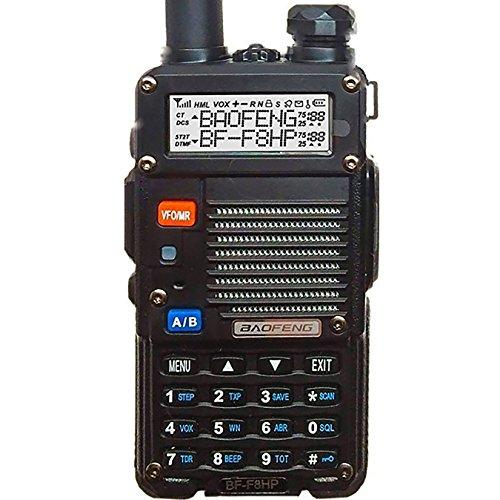 Baofeng Bf F8hp (uv 5r 3rd Gen) 8 Watt Dual Band Two Way Radio (136 174mhz Vhf & 400 520mhz Uhf) Includes Full Kit With Large Battery