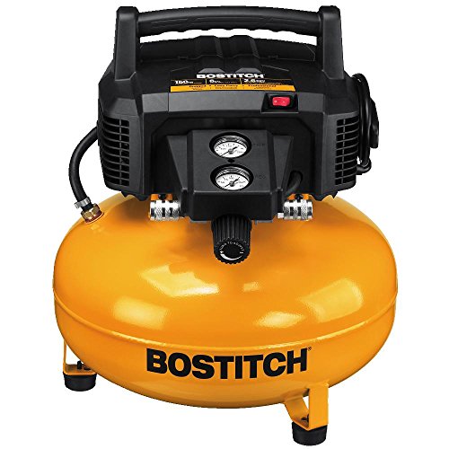 Best Mini Air Compressor Black Friday Deals - Bostitch Pancake Air Compressor, Oil Free, 6 Gallon, 150 Psi (btfp02012)
