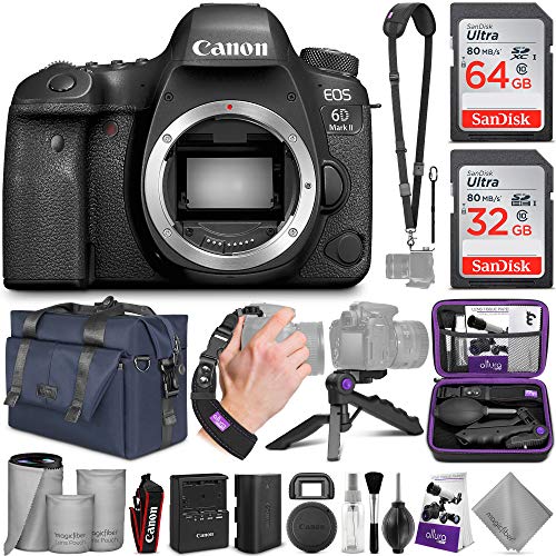 Canon Eos 6d Mark Ii Dslr Camera Body Wifi Enabled With Altura Photo Complete Accessory And Travel Bundle