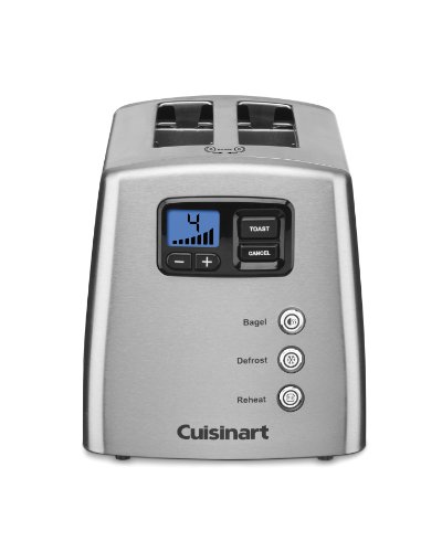 Cuisinart Cpt 420 Touch To Toast Leverless 2 Slice Toaster, Brushed Stainless Steel