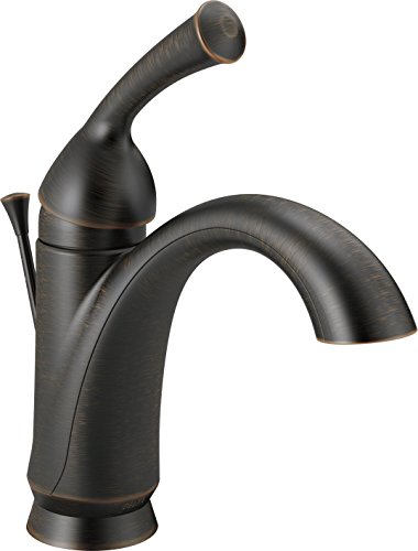 Delta Faucet Haywood Single Handle Bathroom Faucet With Diamond Seal Technology And Drain Assembly, Venetian Bronze 15999 Rb Dst