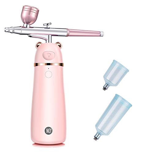 Euph Makeup Airbrush Set, Rechargeable Handhold Cordless Mini Multi Purpose Airbrush Compressor For Deep Moisturizing Face Spa Paint Salon Tattoo Nail Art Cake Decoration Coloring