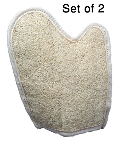 Exfoliating Egyptian Loofah Glove/pad 2 Pack 100% Natural Spa Beauty Bath Sponge Body Puff Scrubber Premium Quality Lofa Loofa Luffa Loffa For Exfoliating Your Skin.