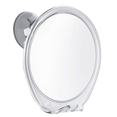 Fogless Shower Mirror With Razor Hook For A Perfect No Fog Shaving, 360 Degree Rotating For Flexible Mirrors Viewing, Strong Power Lock Suction Cup Will Not Fall, Ideal For Home And Traveling.