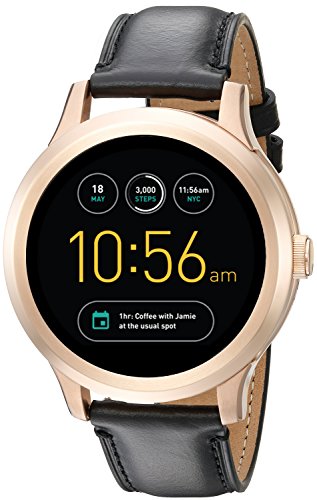 Fossil Q Founder Gen 1 Touchscreen Black Leather Smartwatch