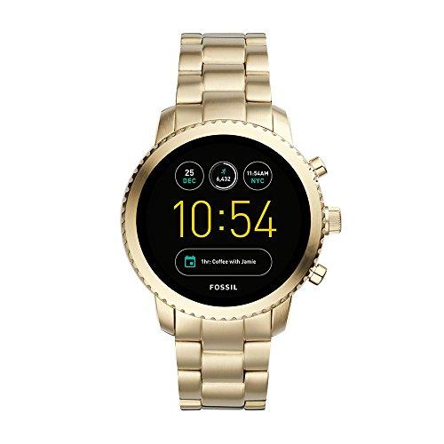 Fossil Q Men's Gen 3 Explorist Touchscreen Watch With Stainless Steel Strap, Gold, 22 (model: Ftw4010)