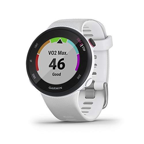 Garmin Forerunner 45s, 39mm Easy To Use Gps Running Watch With Coach Free Training Plan Support, White