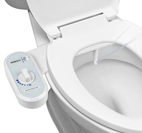 Greenco Bidet Fresh Water Spray Non Electric Mechanical Bidet Toilet Seat Attachment