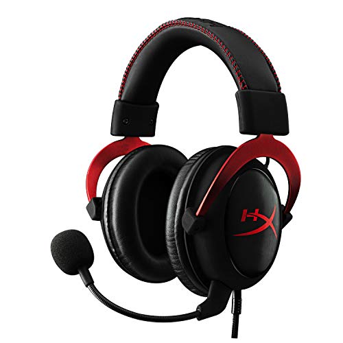 Hyperx Cloud Ii Gaming Headset 7.1 Surround Sound Memory Foam Ear Pads Durable Aluminum Frame Multi Platform Headset Works With Pc, Ps4, Ps4 Pro, Xbox One, Xbox One S Red (khx Hscp Rd)