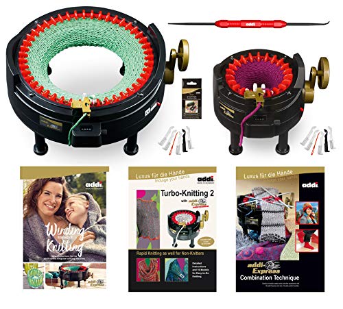 I Want It All Mega Pro Set Two Addi Knitting Machines With Pattern Books And Accessories