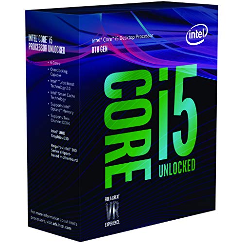 Intel Core I5 8600k Desktop Processor 6 Cores Up To 4.3 Ghz Unlocked Lga 1151 300 Series 95w