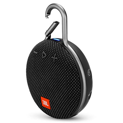 Jbl Clip 3 Portable Ipx7 Waterproof Wireless Bluetooth Speaker With Built In Carabiner, Noise Canceling Speakerphone And Microphone, Black (renewed)