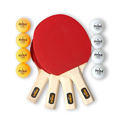 Joola Hit Set Bundle Ping Pong Set For 4 Players Includes 4 Pack Premium Ping Pong Paddles, 8 Table Tennis Balls, 1 Carrying Case Each Racket Is Designed To Optimize Spin And Control