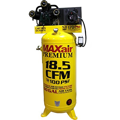 Maxair C5160v1 Map 60 Gallon 170 Psi Max Electric Stationary Compressor