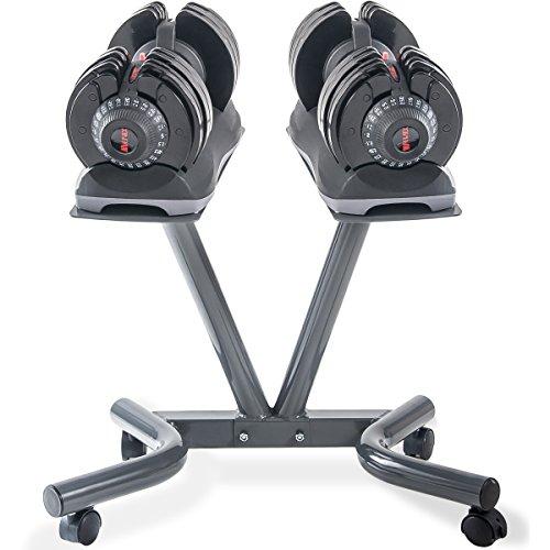 Merax Deluxe 71.5 Pounds Adjustable Dial Dumbbell With Weight Plate For Home Gym 2 Pcs (2 X 71.5 Lbs)