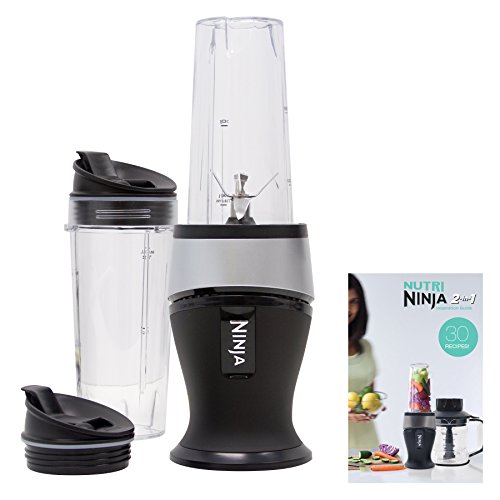 Nutribullet Black Friday - Ninja Personal Blender For Shakes, Smoothies, Food Prep, And Frozen Blending With 700 Watt Base And (2) 16 Ounce Cups With Spout Lids (qb3001ss)