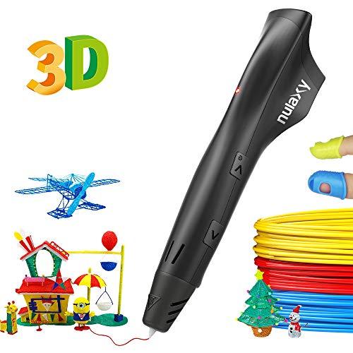 Nulaxy 3d Pen With Pla Filament Refills, Speed & Temperature Adjustment, Non Clogging, 3d Drawing Printer Printing Pen For Kids Girls Boys Adults Birthday Christmas Gifts, Easy To Use
