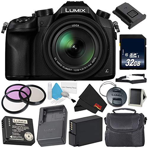 Panasonic Lumix Dmc Fz1000 Digital Camera 4k Point And Shoot Camera, 16x Leica Dc Vario Elmarit Zoom Lens Silver Level Bundle