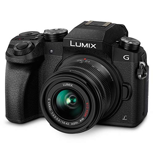 Panasonic Lumix G7 4k Digital Camera, With Lumix G Vario 14 42mm Mega O.i.s. Lens, 16 Megapixel Mirrorless Camera, 3 Inch Lcd, Dmc G7kk (black)