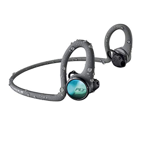 Plantronics Backbeat Fit 2100 Wireless Headphones, Sweatproof And Waterproof In Ear Workout Headphones, Grey 212201 99