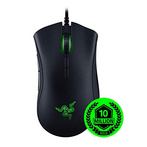 Razer Deathadder Elite Gaming Mouse: 16,000 Dpi Optical Sensor Chroma Rgb Lighting 7 Programmable Buttons Mechanical Switches Rubber Side Grips Matte Black