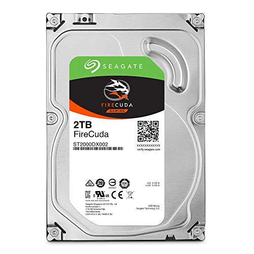 Seagate Firecuda 2tb Solid State Hybrid Drive Performance Sshd 3.5 Inch Sata 6gb/s Flash Accelerated For Gaming Pc Desktop (st2000dx002)