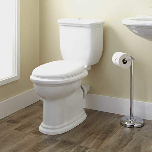 Signature Hardware 393188 Kennard 1.6 Gpf Rear Outlet Two Piece Elongated Chair Height Toilet Seat Included