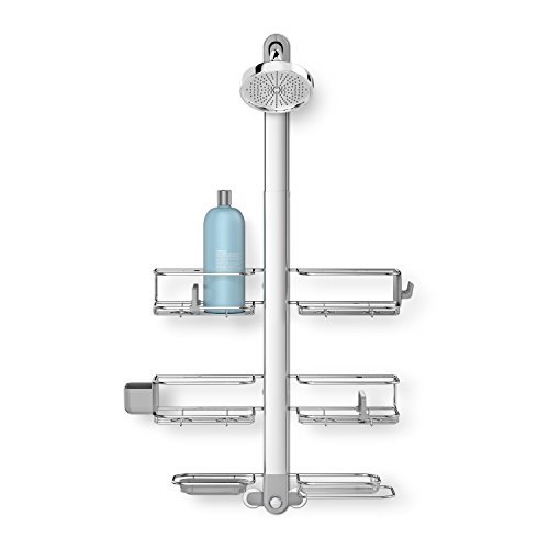 Simplehuman Adjustable Shower Caddy Xl, Stainless Steel + Anodized Aluminum