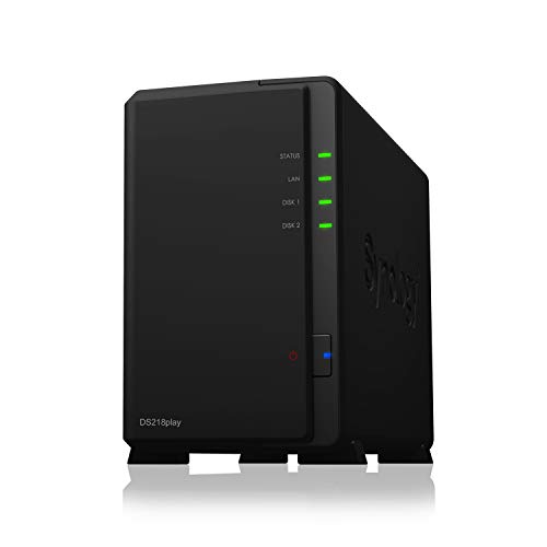 Synology Nas Server 2 Bays Sata 6gb/s Raid 0, 1, Jbod Ram 1 Gb Gigabit Ethernet Iscsi