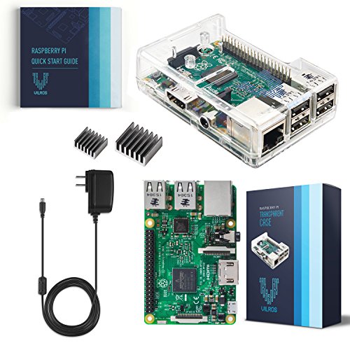 Vilros Raspberry Pi 3 Kit With Clear Case And 2.5a Power Supply