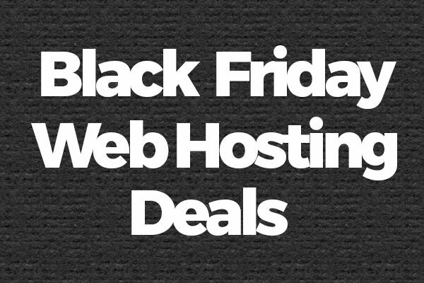 Black Friday Web Hosting Deals With Black Background
