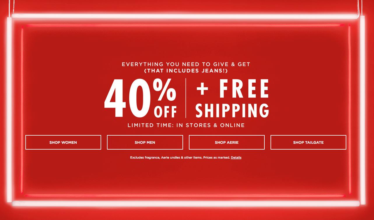 American Eagle Outfitters Black Friday Ad