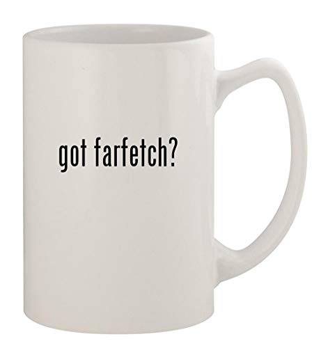 Got Farfetch? 14oz Ceramic White Statesman Coffee Mug, White