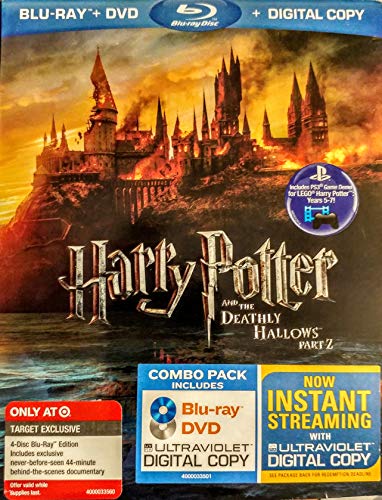 Harry Potter And The Deathly Hallows, Part 2 (4 Disc Blu Ray/dvd Combo Ultraviolet Digital Copy Edition With Bonus Disc) By Warner Home Video By David Yates