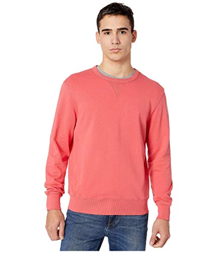 J.crew Garment Dyed French Terry Crewneck Sweatshirt Moroccan Red Lg