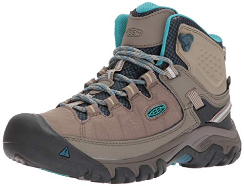 Keen Footwear Women's Targhee Exp Mid Wp Brindle/blue Coral 9.5