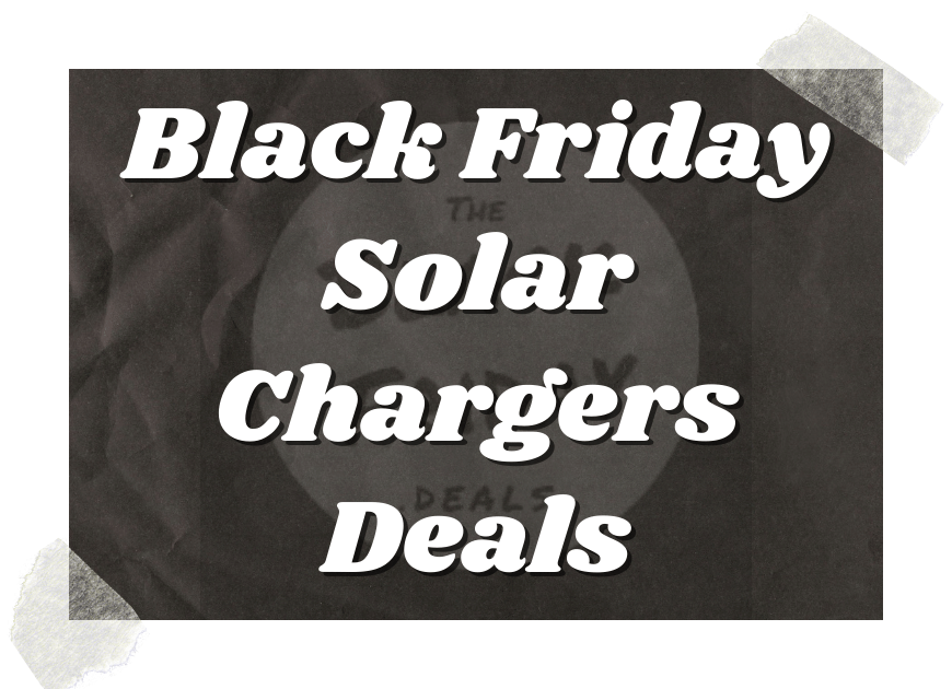 Black Friday Solar Chargers Deals